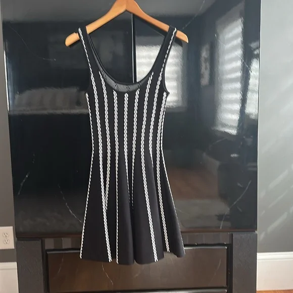 Bebe- size XS, fit tank top style top w/ flare mini bottom - Picture 2 of 9